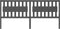 vidaXL - Hoofdbord - 205,5x4x100 - cm - massief - grenenhout - grijs