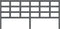 vidaXL - Hoofdbord - 205,5x4x100 - cm - massief - grenenhout - grijs