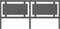 vidaXL - Hoofdbord - 205,5x4x100 - cm - massief - grenenhout - grijs