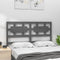 vidaXL - Hoofdbord - 205,5x4x100 - cm - massief - grenenhout - grijs