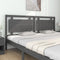 vidaXL - Hoofdbord - 205,5x4x100 - cm - massief - grenenhout - grijs
