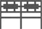 vidaXL - Hoofdbord - 205,5x4x100 - cm - massief - grenenhout - grijs
