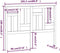 vidaXL - Hoofdbord - 205,5x4x100 - cm - massief - grenenhout - grijs