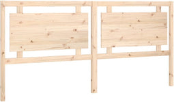 vidaXL - Hoofdbord - 205,5x4x100 - cm - massief - grenenhout