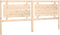 vidaXL - Hoofdbord - 205,5x4x100 - cm - massief - grenenhout