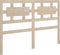 vidaXL - Hoofdbord - 205,5x4x100 - cm - massief - grenenhout