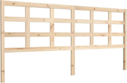 vidaXL - Hoofdbord - 205,5x4x100 - cm - massief - grenenhout