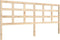 vidaXL - Hoofdbord - 205,5x4x100 - cm - massief - grenenhout