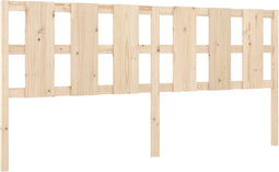 vidaXL - Hoofdbord - 205,5x4x100 - cm - massief - grenenhout