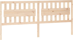 vidaXL - Hoofdbord - 205,5x4x100 - cm - massief - grenenhout