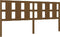 vidaXL - Hoofdbord - 205,5x4x100 - cm - massief - grenenhout - honingbruin