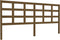 vidaXL - Hoofdbord - 205,5x4x100 - cm - massief - grenenhout - honingbruin