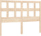 vidaXL - Hoofdbord - 205,5x4x100 - cm - massief - grenenhout