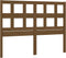 vidaXL - Hoofdbord - 205,5x4x100 - cm - massief - grenenhout - honingbruin