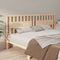 vidaXL - Hoofdbord - 205,5x4x100 - cm - massief - grenenhout