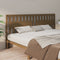 vidaXL - Hoofdbord - 205,5x4x100 - cm - massief - grenenhout - honingbruin