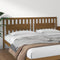 vidaXL - Hoofdbord - 205,5x4x100 - cm - massief - grenenhout - honingbruin