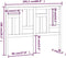 vidaXL - Hoofdbord - 205,5x4x100 - cm - massief - grenenhout