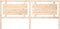 vidaXL - Hoofdbord - 205,5x4x100 - cm - massief - grenenhout