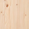 vidaXL - Hoofdbord - 205,5x4x100 - cm - massief - grenenhout