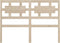 vidaXL - Hoofdbord - 205,5x4x100 - cm - massief - grenenhout