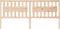 vidaXL - Hoofdbord - 205,5x4x100 - cm - massief - grenenhout