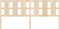 vidaXL - Hoofdbord - 205,5x4x100 - cm - massief - grenenhout