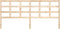 vidaXL - Hoofdbord - 205,5x4x100 - cm - massief - grenenhout