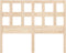 vidaXL - Hoofdbord - 205,5x4x100 - cm - massief - grenenhout