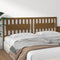 vidaXL - Hoofdbord - 205,5x4x100 - cm - massief - grenenhout - honingbruin