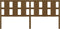 vidaXL - Hoofdbord - 205,5x4x100 - cm - massief - grenenhout - honingbruin
