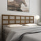 vidaXL - Hoofdbord - 205,5x4x100 - cm - massief - grenenhout - honingbruin