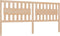 vidaXL - Hoofdbord - 205,5x4x100 - cm - massief - grenenhout