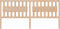 vidaXL - Hoofdbord - 205,5x4x100 - cm - massief - grenenhout