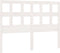 vidaXL - Hoofdbord - 205,5x4x100 - cm - massief - grenenhout - wit