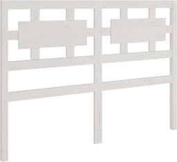 vidaXL - Hoofdbord - 205,5x4x100 - cm - massief - grenenhout - wit