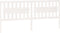 vidaXL - Hoofdbord - 205,5x4x100 - cm - massief - grenenhout - wit