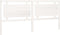 vidaXL - Hoofdbord - 205,5x4x100 - cm - massief - grenenhout - wit