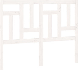 vidaXL - Hoofdbord - 205,5x4x100 - cm - massief - grenenhout - wit