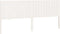 vidaXL - Hoofdbord - 205,5x4x100 - cm - massief - grenenhout - wit