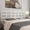 vidaXL - Hoofdbord - 205,5x4x100 - cm - massief - grenenhout - wit