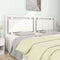 vidaXL - Hoofdbord - 205,5x4x100 - cm - massief - grenenhout - wit