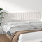 vidaXL - Hoofdbord - 205,5x4x100 - cm - massief - grenenhout - wit