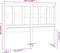 vidaXL - Hoofdbord - 205,5x4x100 - cm - massief - grenenhout - wit