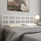 vidaXL - Hoofdbord - 205,5x4x100 - cm - massief - grenenhout - wit