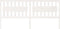 vidaXL - Hoofdbord - 205,5x4x100 - cm - massief - grenenhout - wit
