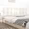 vidaXL - Hoofdbord - 205,5x4x100 - cm - massief - grenenhout - wit