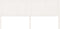 vidaXL - Hoofdbord - 205,5x4x100 - cm - massief - grenenhout - wit