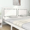 vidaXL - Hoofdbord - 205,5x4x100 - cm - massief - grenenhout - wit