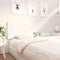 vidaXL - Hoofdbord - 205,5x4x100 - cm - massief - grenenhout - wit